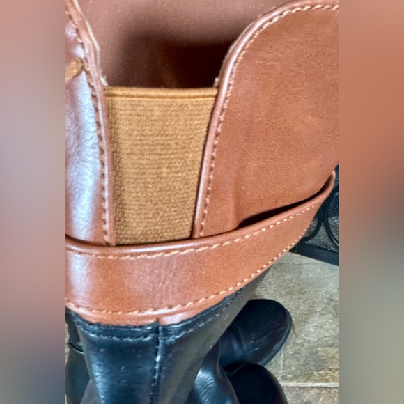 Women’s Rampage Black boots with brown strip at top riding boots - Picture 8 of 10